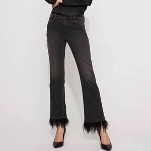 Charlie B - Feather Hem Pant